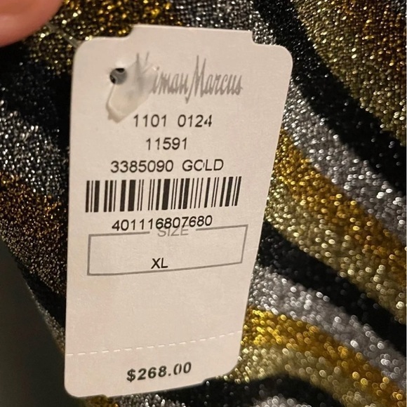 XL Dress the Population - gold and black dress NWT - Picture 8 of 11